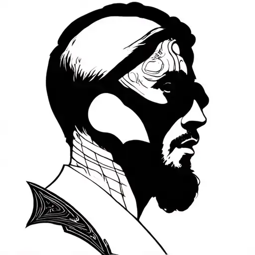 gemini men and modern interpretation tattoo design idea