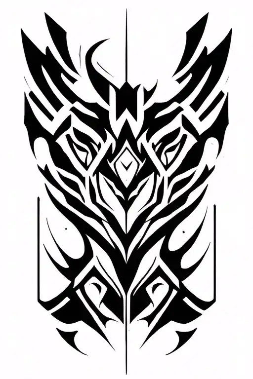 cybersiglism neotribal tattoo design idea