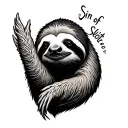 Sin Of Sloth tattoo design idea