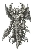 warhammer 40k sanguinius tattoo design idea