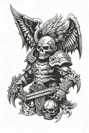 warhammer 40k sanguinius tattoo design idea