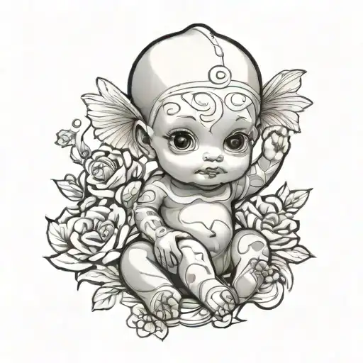 Kewpie Doll tattoo design idea