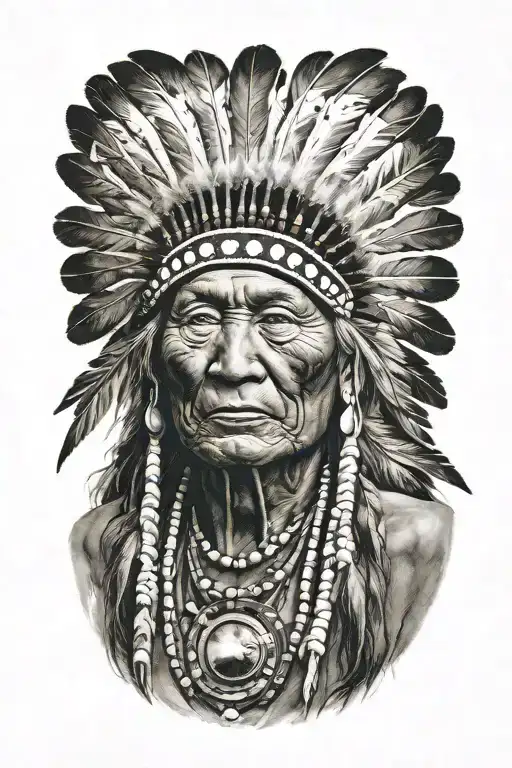 Chief Washakie tattoo design idea