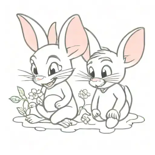 pinky and brain tattoo design idea