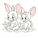 pinky and brain tattoo design idea