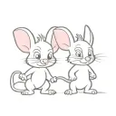 pinky and brain tattoo design idea