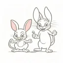pinky and brain tattoo design idea