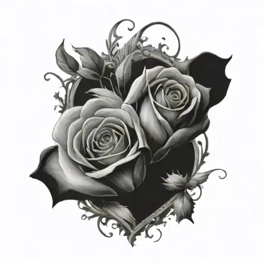 the theory of three loves, in life a person truly falls in love three times create a picture tattoo design idea