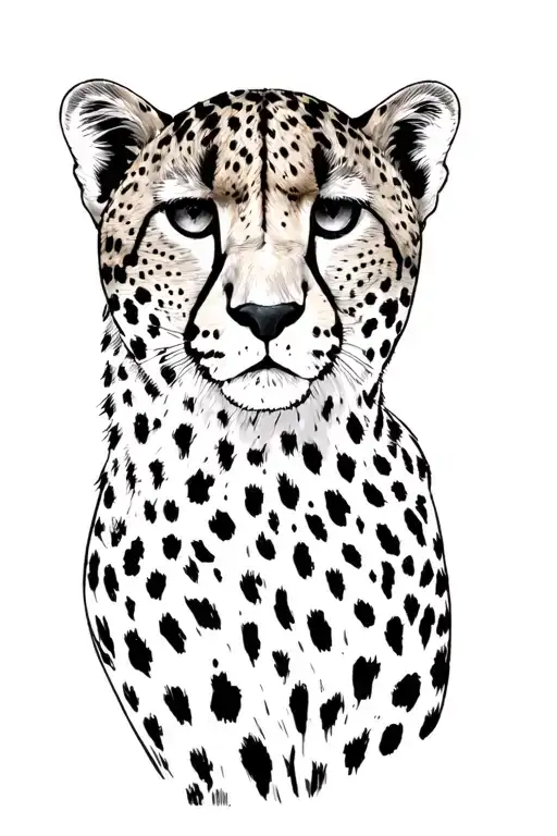 cheetah print elaine tattoo design idea
