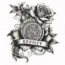 serenity prayer  tattoo design idea