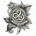 serenity prayer  tattoo design idea