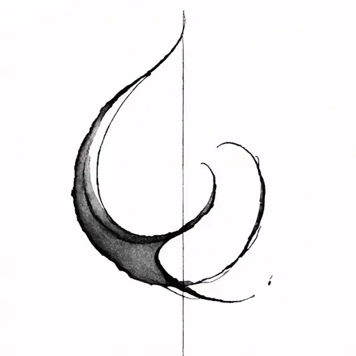 Fading Ink, Design: A single ink stroke or thin line that starts bold and gradually fades to nothing. tattoo design idea