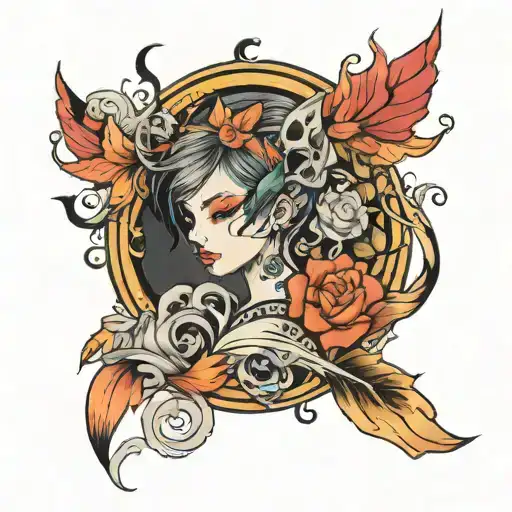 Quiet tattoo design idea