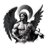 St. Michael archangel tattoo design idea