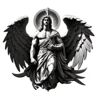 St. Michael archangel tattoo design idea
