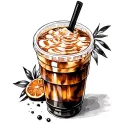 Iced Coffee tattoo design idea