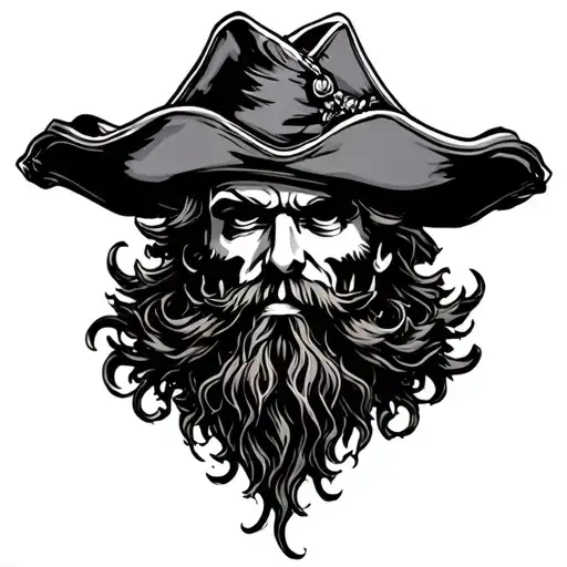 Blackbeard tattoo design idea