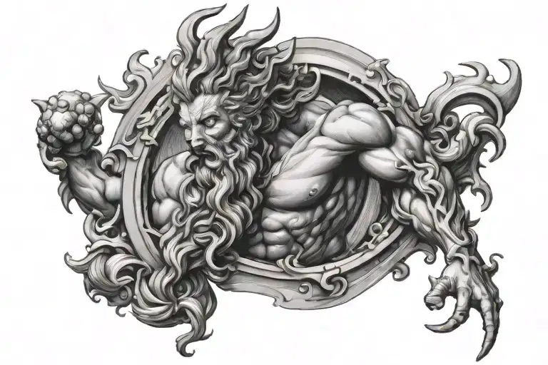 Neptune tattoo design idea