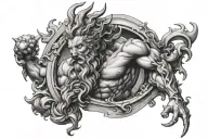 Neptune tattoo design idea