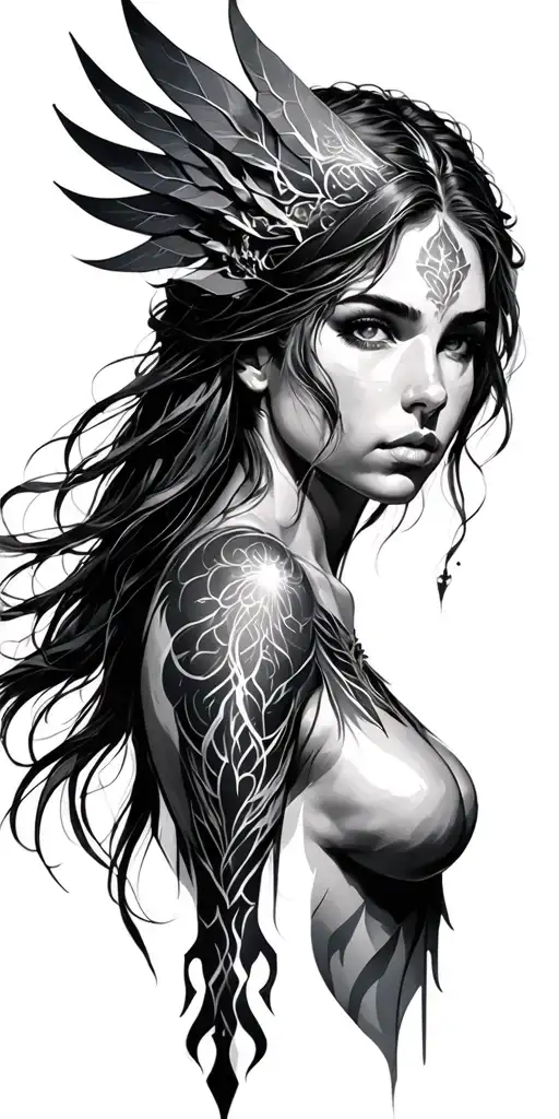 artemis tattoo design idea