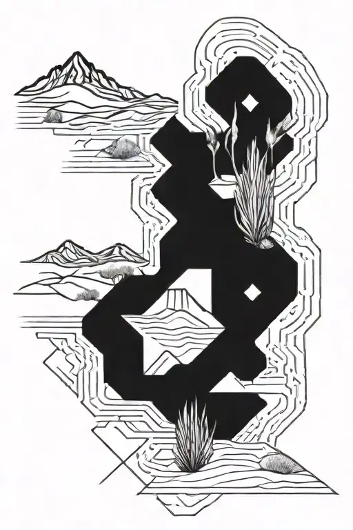 desert dunes tattoo inspired tattoo design idea