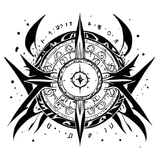 Astrology tattoo design idea