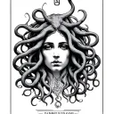 medusa tarot card tattoo design idea