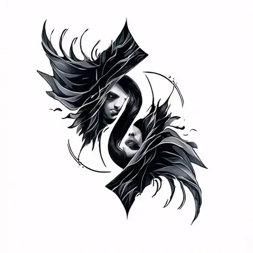 avicii and alan walker symbols intertwined tattoo design idea