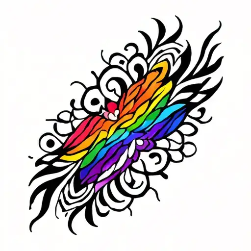 "Tamil" Rainbow tattoo design idea