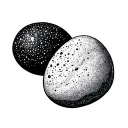 Pebble tattoo design idea