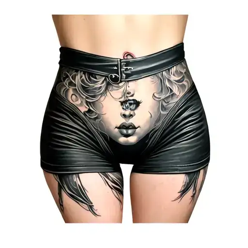 femboy bottom tattoo design idea