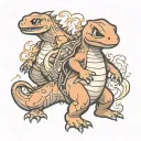 charmander evolution theory tattoo design idea