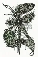 celtic dragonfly tattoo design idea