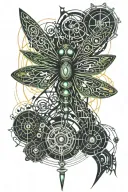 celtic dragonfly tattoo design idea