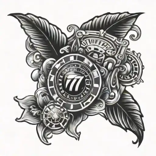 777 Casino tattoo design idea