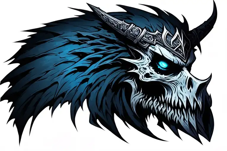 warcraft Lich King tattoo design idea