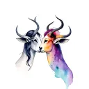 taurus and gemini friendship tattoos tattoo design idea
