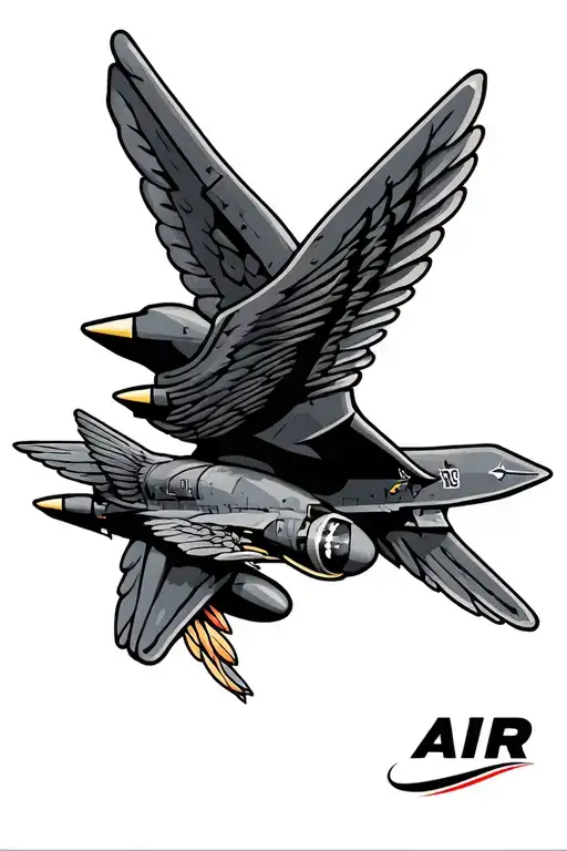 Air Force tattoo design idea