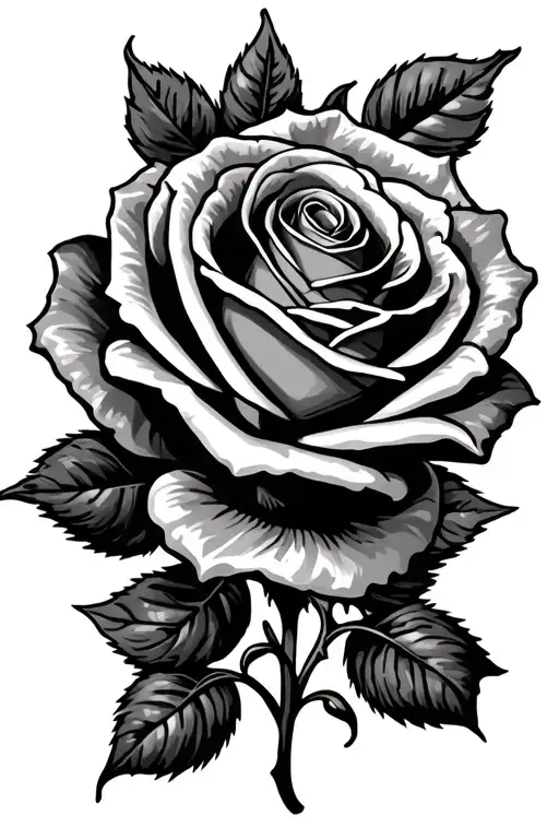 rose and name faye tattoo design idea