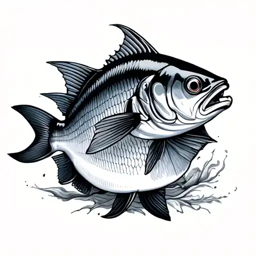 sardine tattoo design idea