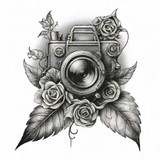 photography and nursing tattoo design idea