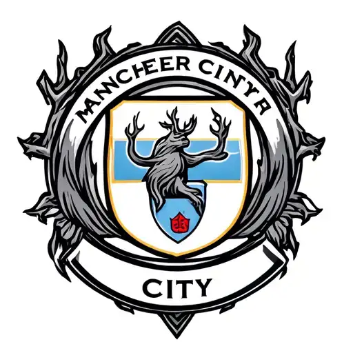 Manchester City Football Club patronus charm tattoo design idea