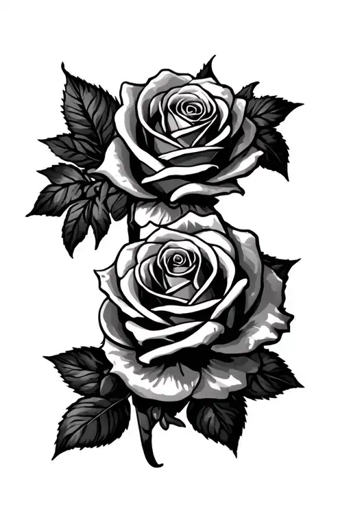 name Rosalina with roses for a guy tattoo design idea