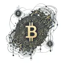 Bitcoin, Cryptocurrency, Crypto, Bitcoin coin, Electronic, Cyber, Wires, Energy, Internet, Bitcoin symbol  tattoo design idea