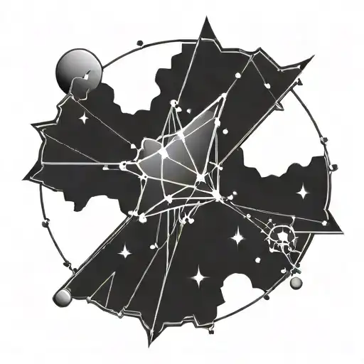 Fine line, Orion Constellation, minimalistic tattoo tattoo design idea