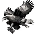 Wedge Tailed Eagle tattoo design idea