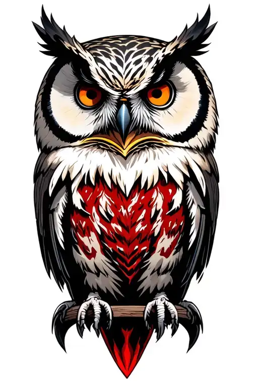 owl tattoo design idea