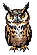 owl tattoo design idea