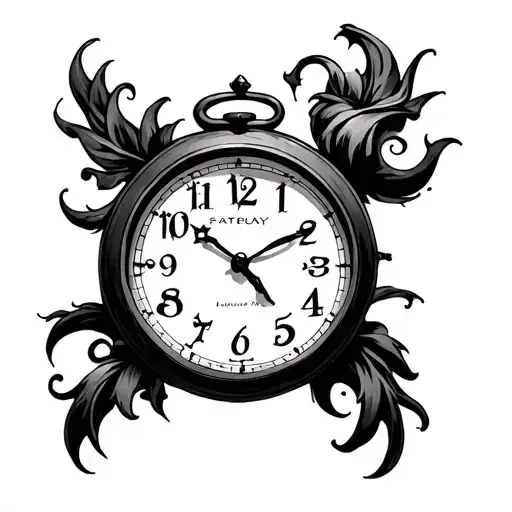 11 11 Clock tattoo design idea