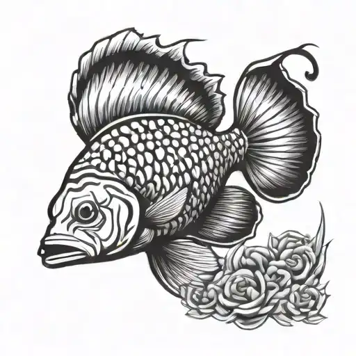 Cichlid Dynasty logo tattoo design idea